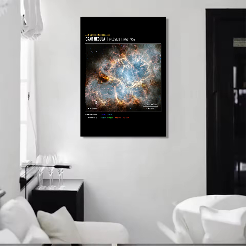 Póster del telescopio James We - Star Map Poster reseña y precio